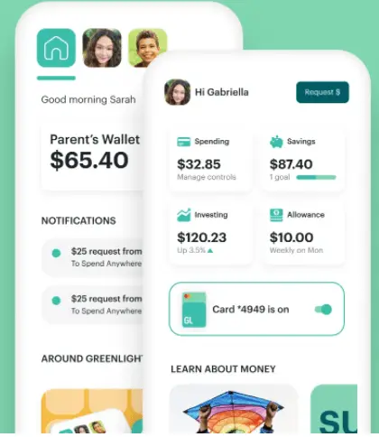 Greenlight Debit Card – # 1 Best Banking and Investing App to Teach Your Kids Finances!
