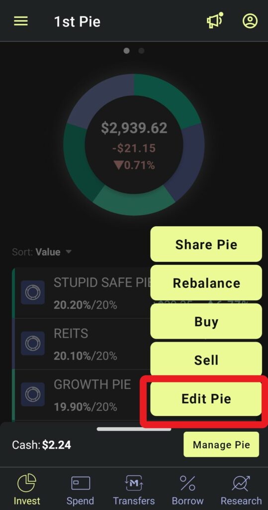 m1 finance m1 pie 2