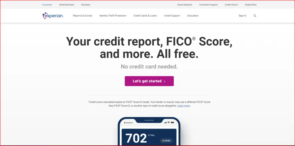 credit score Experian