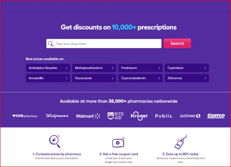 SingleCare – Save Up To 80% On Over 10,000 Prescriptions!