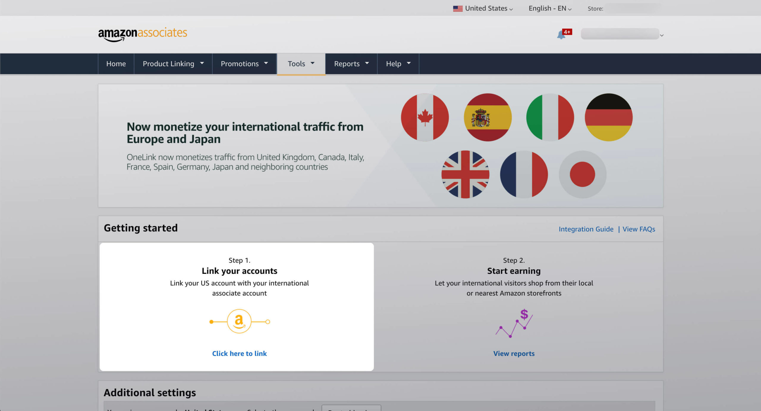 Onelink - how to monetize international traffic for Amazon affiliates